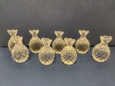 Shannon Crystal Pineapple Placecard Holders Set of 8 with Blank Placecards