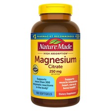 Nature Made Magnesium Citrate 250 mg., 180 Softgels