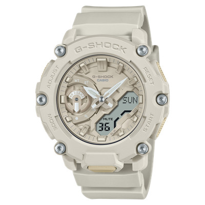 Casio G-Shock Natural Colour Series Off White Resin Band Watch GA-2200NC-7A