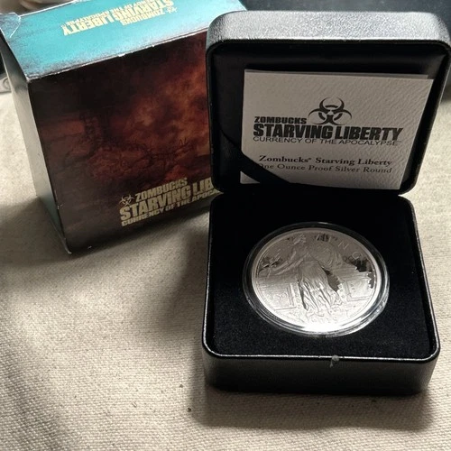 ZOMBUCKS PROOF SILVER SERIES - “Starving Liberty” .999 Silver Proof #7