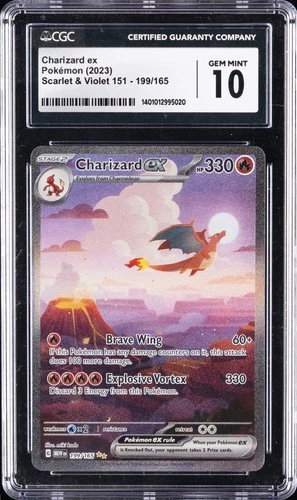 2023 POKEMON 151 SPECIAL ALT ART#199 CHARIZARD EX CGC 10