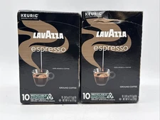 Lavazza Espresso Coffee K-Cup Pods Medium Roast 10 Pods 2 Pack Best By 05/27 New
