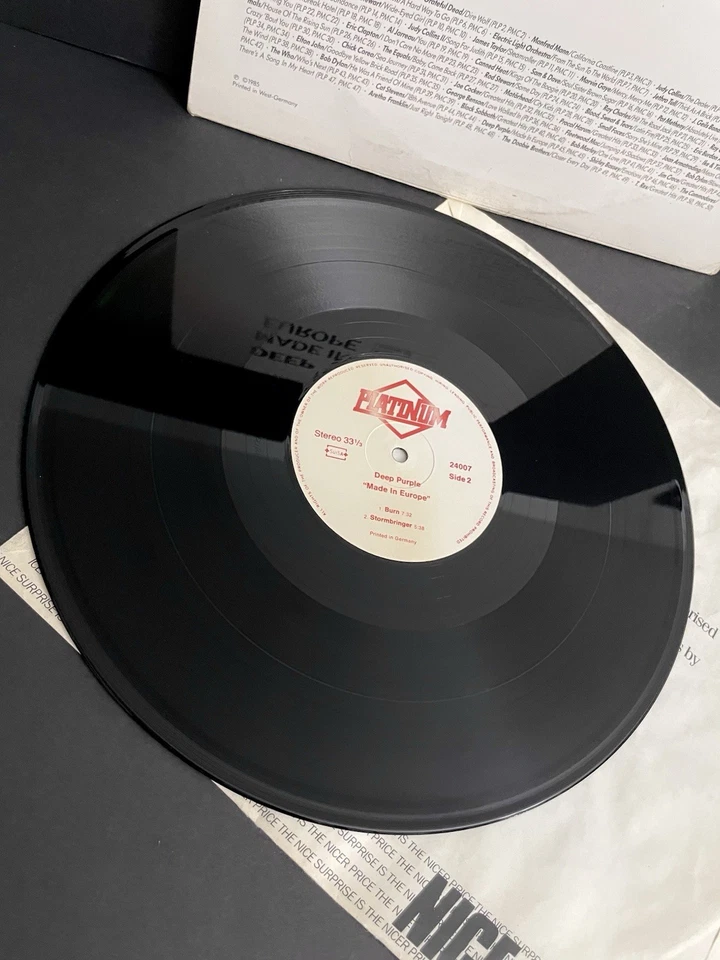 Rare! Deep Purple "Made In Europe" German Pressing! 1985 PLP45/24007 - VG+/VG - Image 4 of 4