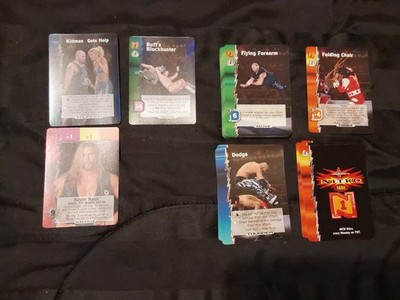 WCW Nitro Trading Card Game Lot Of 20 +Cards Wizards Of The Coast  Kevin Nash