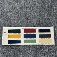 1946 TO 1955 DODGE TRUCKS Commercial PAINT CHIPS DITZLER 9PC Sample Very Rare