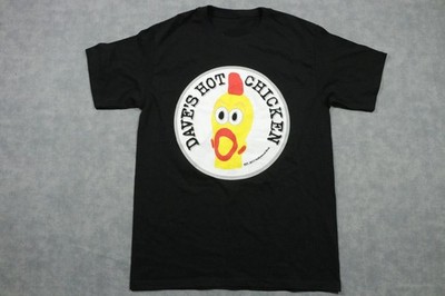 Dave's Hot Chicken Logo Reprint T-Shirt Black Restaurant Fan Tee