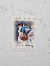 1996 Leaf Signature Series Rod Myers Autograph - Bronze - Black Ink
