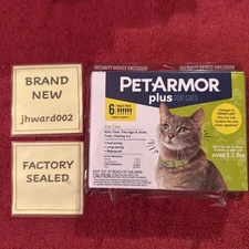 PetArmor Plus for CATS over 1.5lbs 6 doses Double Factory Sealed Free Shipping!