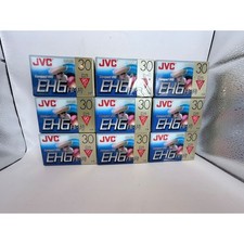 Lot of 9 JVC TC-30 EHGDU Compact VHS-C Hi-Fi Video Cassette Tapes 30/90 Min New
