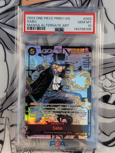 Sabo (Alternate Art Manga) graded PSA 10 for sale on eBay