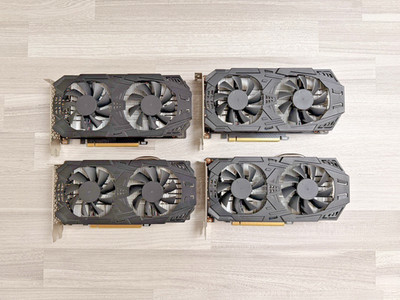 4x NVIDIA P106-100 Mining GPU 6GB GDDR5 Grafikkarte - wie GTX 1060 - TOP