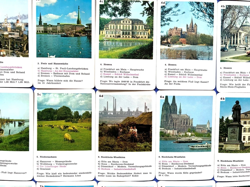 Quiz Quartet Game Germany Federal Republic And West Berlin 1978 F.X.Schmid - Image 3 of 4