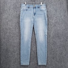 Curve Appeal Curve Creator Jeans Womens 10/30 Blue Skinny Light Wash Denim