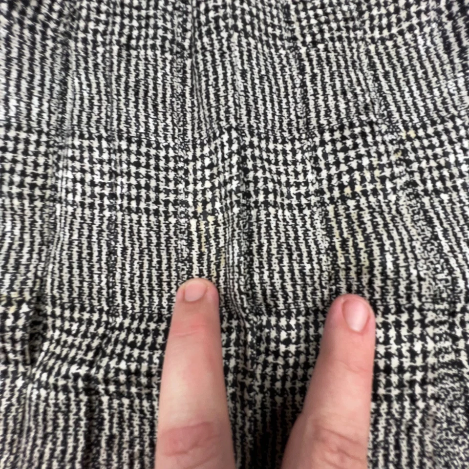 Falda De Colección Para Mujer 32 Negra Glen Cuadros Seda Plisada Academia Dinero Antiguo Preppy Foto 3 de 4