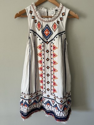 akemi kin embroidered dress Anthropologie Akemi+Kin Womens 2 Reagan Embroidered Shift Dress