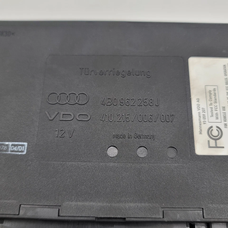 Módulo de control de carrocería confort Audi A4 A6 1998-2004 unidad CCM Bcm 4B0962258J Foto 4 de 4
