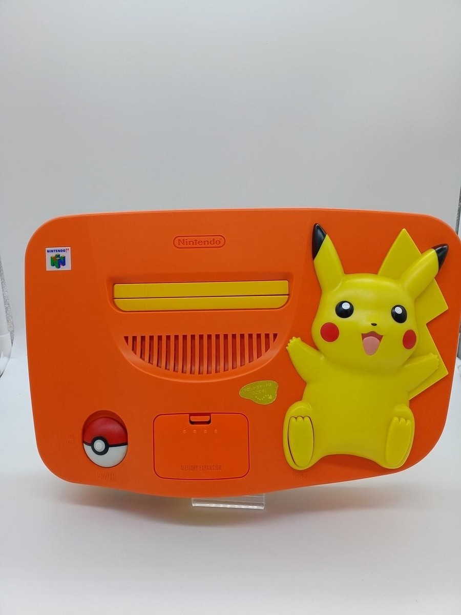 Nintendo 64 Console Pikachu Orange Yellow Limited Edition N64 NTSC