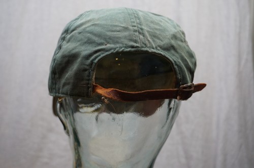 Designer Scotch Brite Cap Hat strapback Leather clasp Spellout VTG stained - Picture 3 of 15