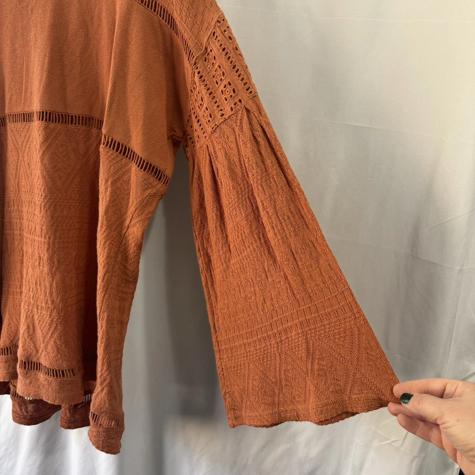 Túnica Free People Sunday Funday Talla Grande Romántica Gran Tamaño Boho Campesina Hippie Foto 2 de 4