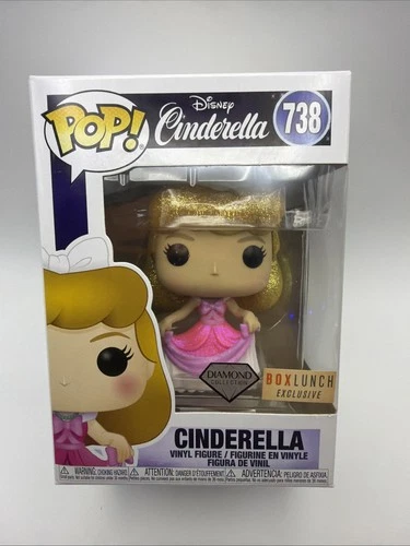Funko Pop! Disney Cinderella #738 BOX LUNCH Diamond Exclusive W.50mm Protection