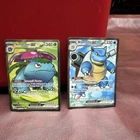 Venusaur and Blastoise 151 Ultra Rare Pokemon Card 182/165 and 184/165