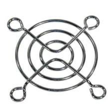 50x50mm PC Computer Fan Guard Grill Finger Protector Silver Metal