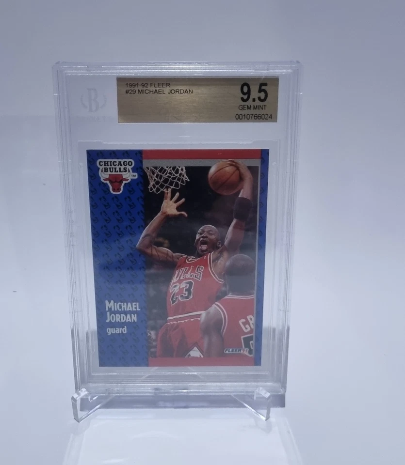 Fleer Michael Jordan #29 BGS 9,5 1991-92 Foto 3 de 3