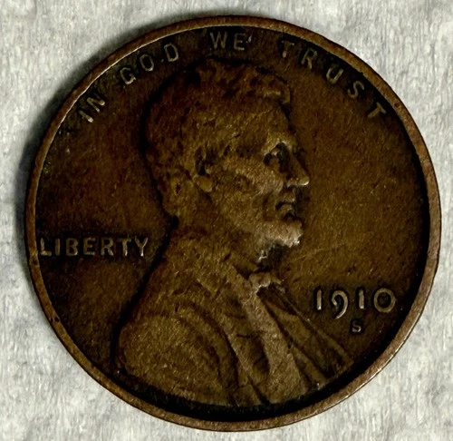 1910 S Lincoln wheat penny