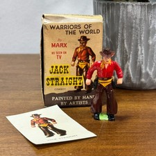 Vintage Marx Warriors of The World Cowboy Jack Straight Hand Painted with Box