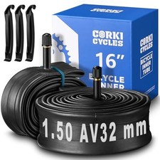 Cycles 16 Inch Bike Tube 16 x 1.5 1.75 1.95 2.0 2.1 2.125 16"x1.5 2-pack