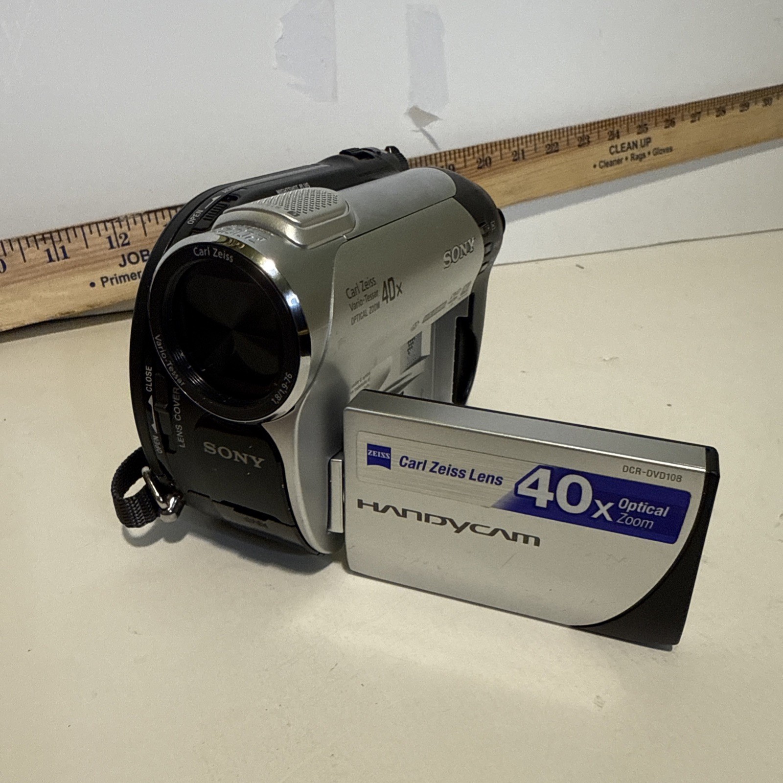 Sony Handycam DCR-DVD108 Mini DVD Camcorder Untested No Charger Included-image