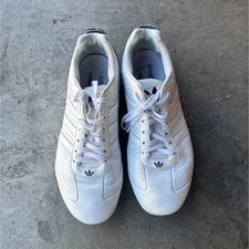 Adidas Goodyear Hombre Carrera Bajo Blanco Cuero Zapatillas Confort EE. UU. 11