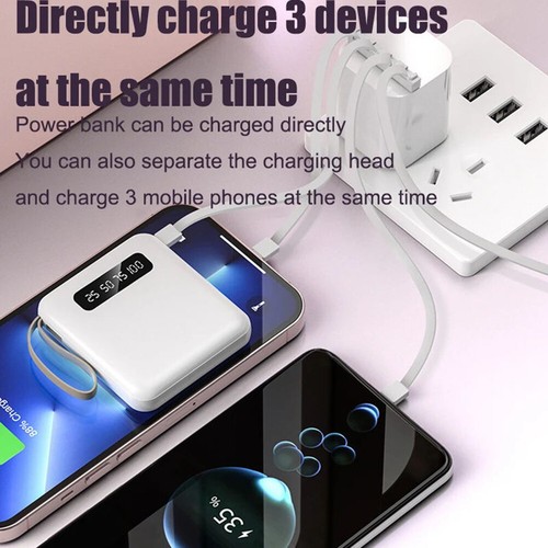 Banco de alimentación portátil de 10000 mAh 2,1 A batería de carga rápida con 4 cables incorporados - Imagen 13 de 22