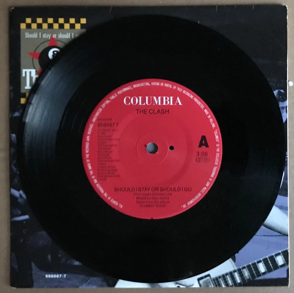 The Clash / BAD II - Should I Stay Or Should I Go - UK 7” Vinyl Single P/S - Image 3 of 3