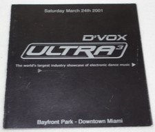 Ultra Music Festival 3 Miami 2001 Bayfront Park Original Promotional Flyer