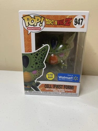 Funko Pop Dragon Ball Z CELL (FIRST FORM) #947 Exclusive Glow in the Dark