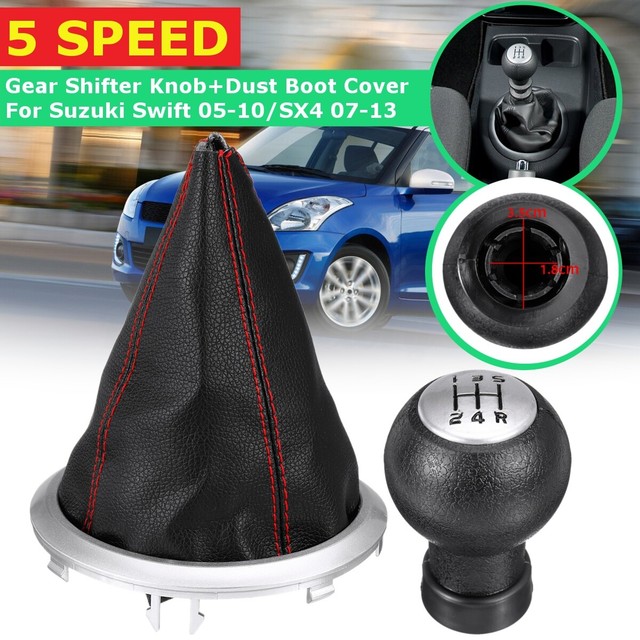 Shift Knobs Boots Automotive 5 Speed For Suzuki Swift Sx4 Alto Car Gear Stick Shift Knob W Dust Cover Shifter
