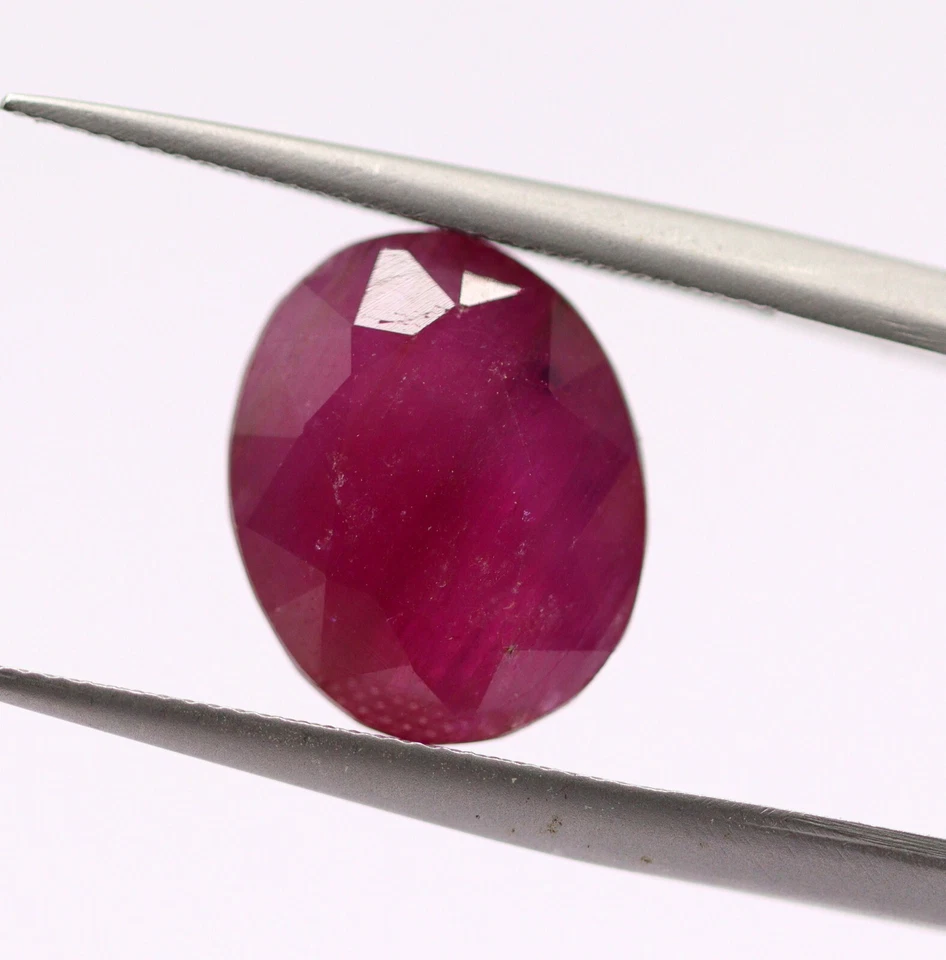 6.30 Ct Natural Ruby IGI Certified Purplish Red Oval Cut 11x9 mm Loose Gemstone - Image 4 of 4
