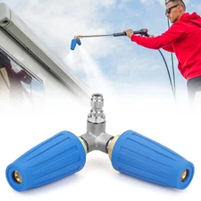 4000PSI Original Pressure Washer Rotating Dual Turbo Nozzle Tip1/4" 4-6GPM