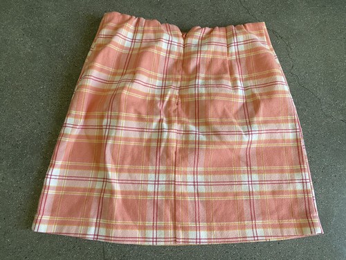 WIld Fable peach plaid mini skirt women's S - Picture 5 of 8