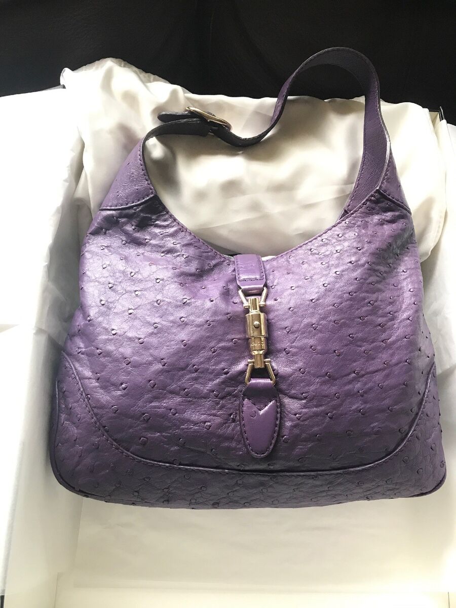 Brand New Gucci Borsa Jackie Ostrich Handbag $6990 With Box Brand New Gucci Borsa Jackie Ostrich Handbag $6990 With Box