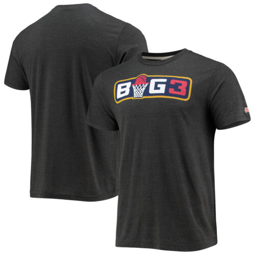 Men's Homage Black BIG3 Gear Logo Tri-Blend T-Shirt | eBay