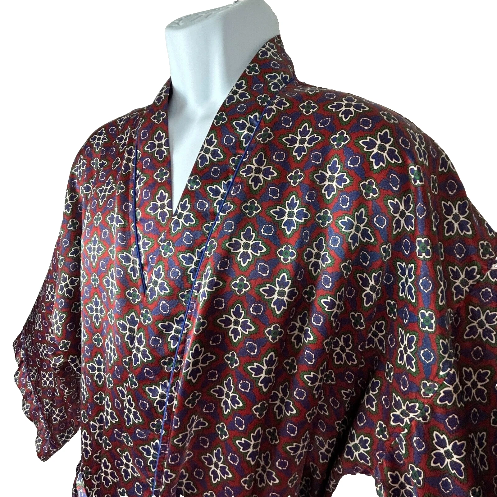 Robe polyester vintage Christian Dior Monsieur poches Paisley ceintures
