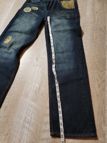 Levi's Women's Jeans 569 Loose Straight Size 16 Reg (28x28) Sewn Patches Camo - Picture 4 of 12