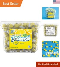 Classic Hard Lemon Candy, 150 Individually Wrapped Treats - Perfect Party Favor