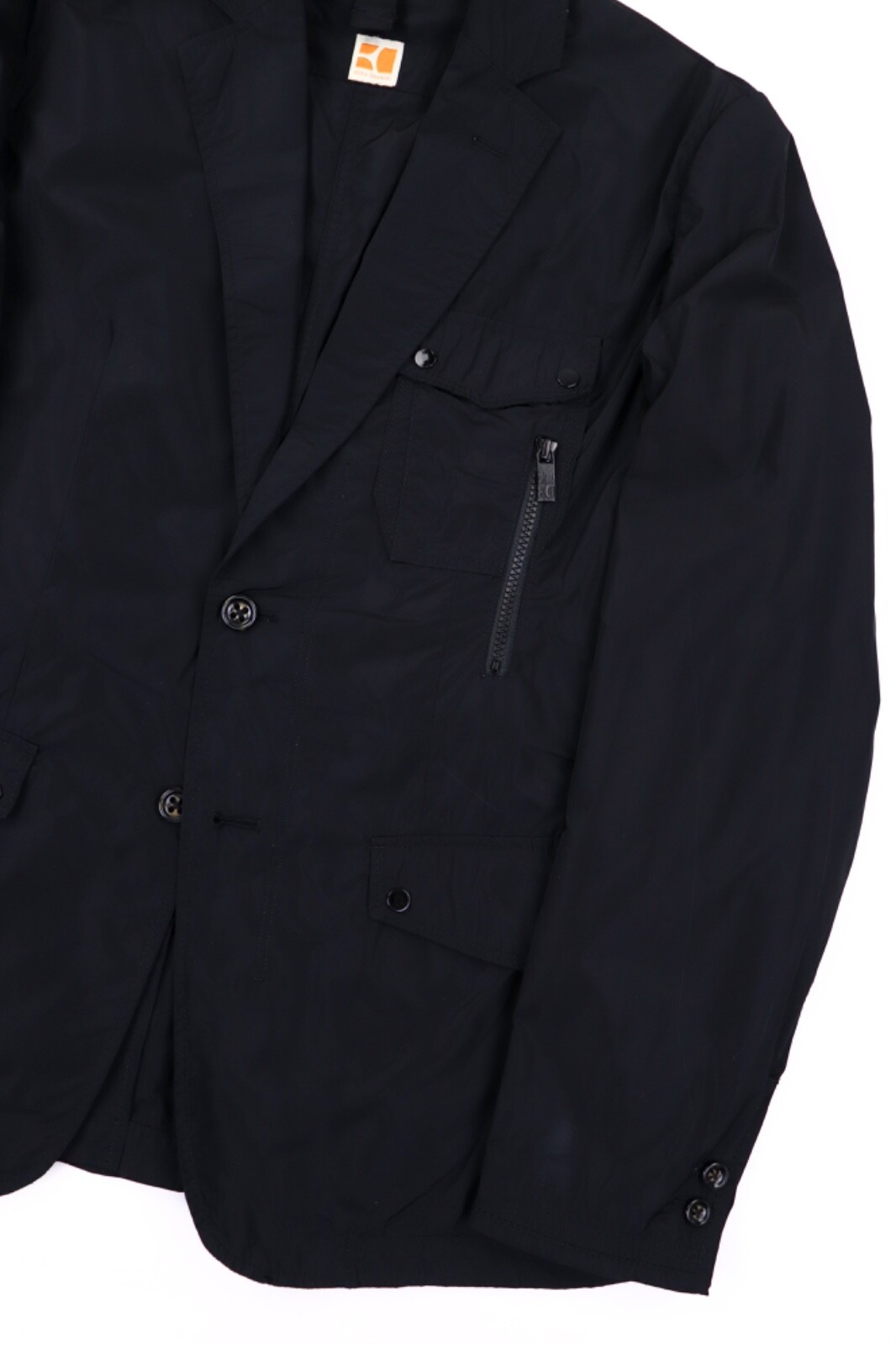 Boss Orange Vintage Overlo-W Black Nylon Cargo Multipocket Blazer Jacket US40R image 4