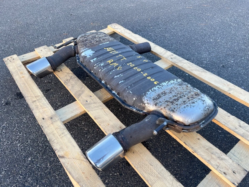 2000-2006 AUDI TT 8N MK1 QUATTRO DUAL TIP EXIT EXHAUST MUFFLER OEM 8N0 253 611 G - Image 3 of 4