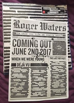 ROGER WATERS ''IS THIS THE LIFE WE REALLY WANT'' LP + PROMO BROSCHÜRE MIT WORTEN