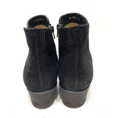 Hassia Premium Comfort Genua K black wedge ankle boots UK size 7.5