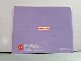 Tetris - Manual Original Nintendo NES